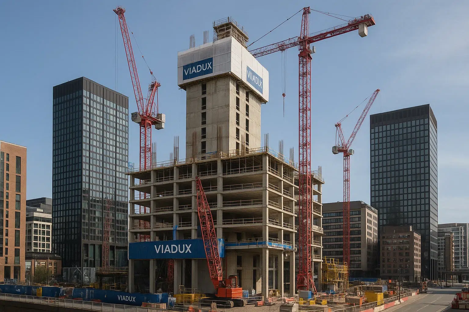 Viadux 2 Projesi inşaat aşaması
