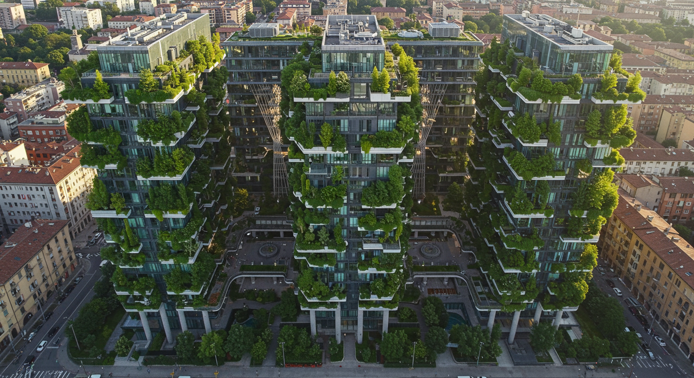 Bosco Verticale, Milano'daki etkileyici sürdürülebilir yapı örnekleri