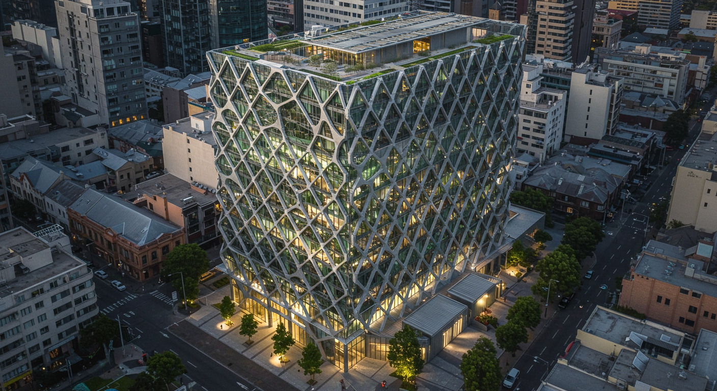 Pixel Building, Melbourne sürdürülebilir yapı örnekleri arasında