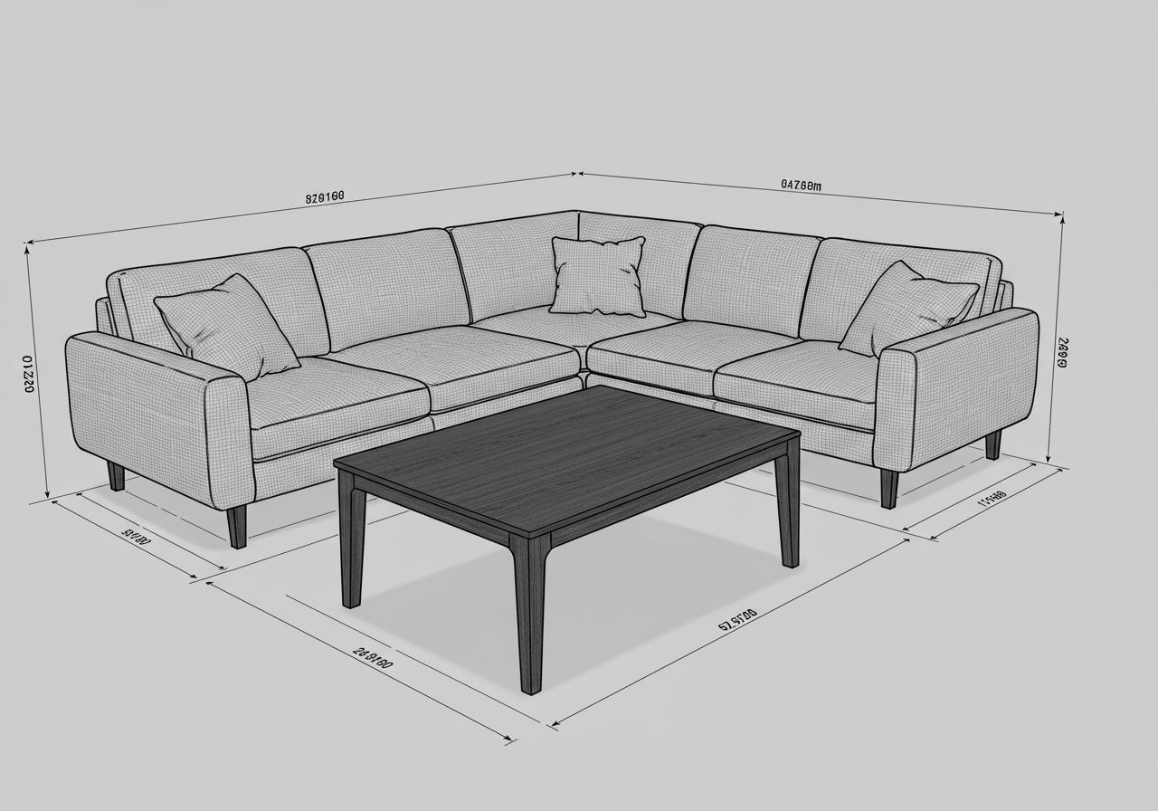Autocad Mobilya Koltuk Masa Tefriş DWG Çizimi
