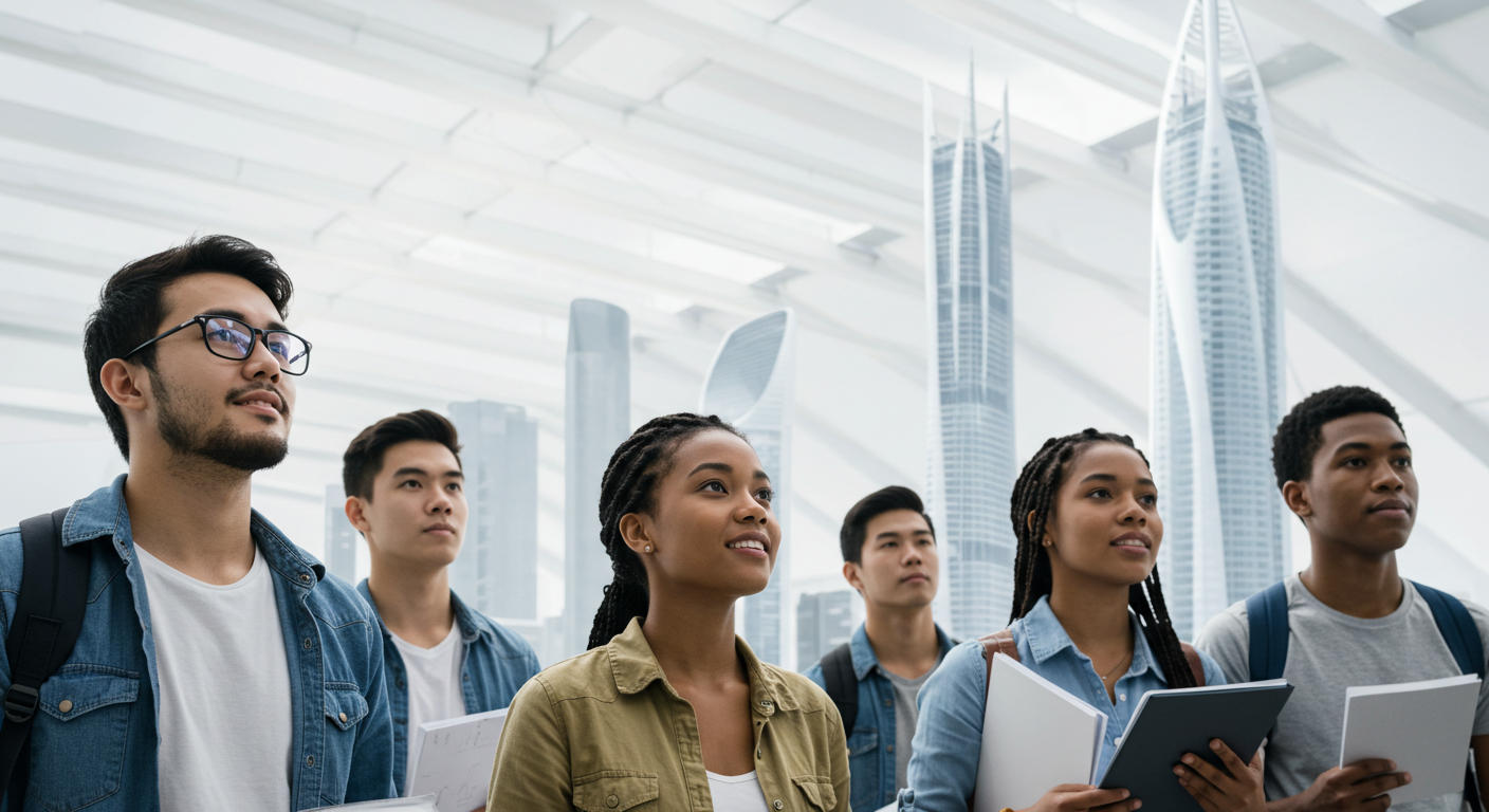 Geleceğe umutla bakan genç mimar adayları