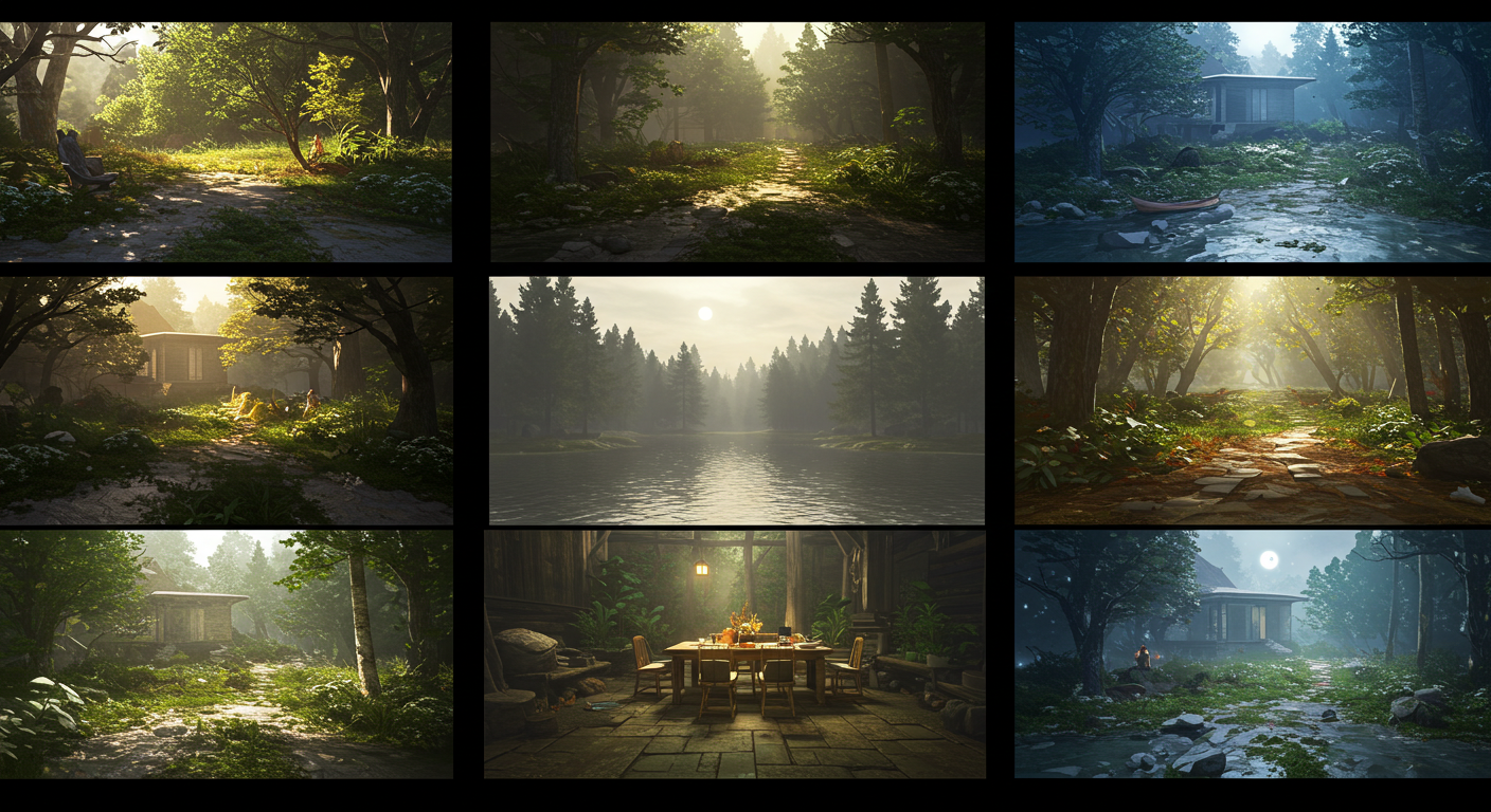 Farklı atmosferler sunan profesyonel lumion efekt paketi görselleri