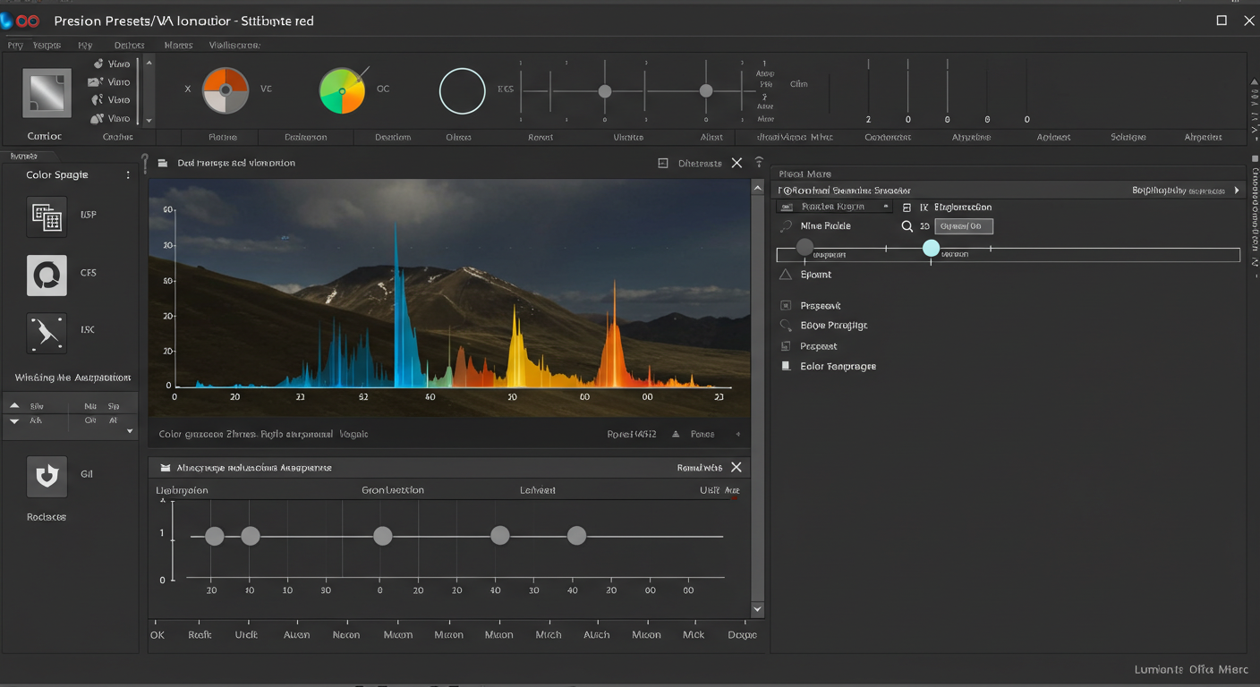 Lumion hazır efektler panelinde renk ve pozlama ayarları.