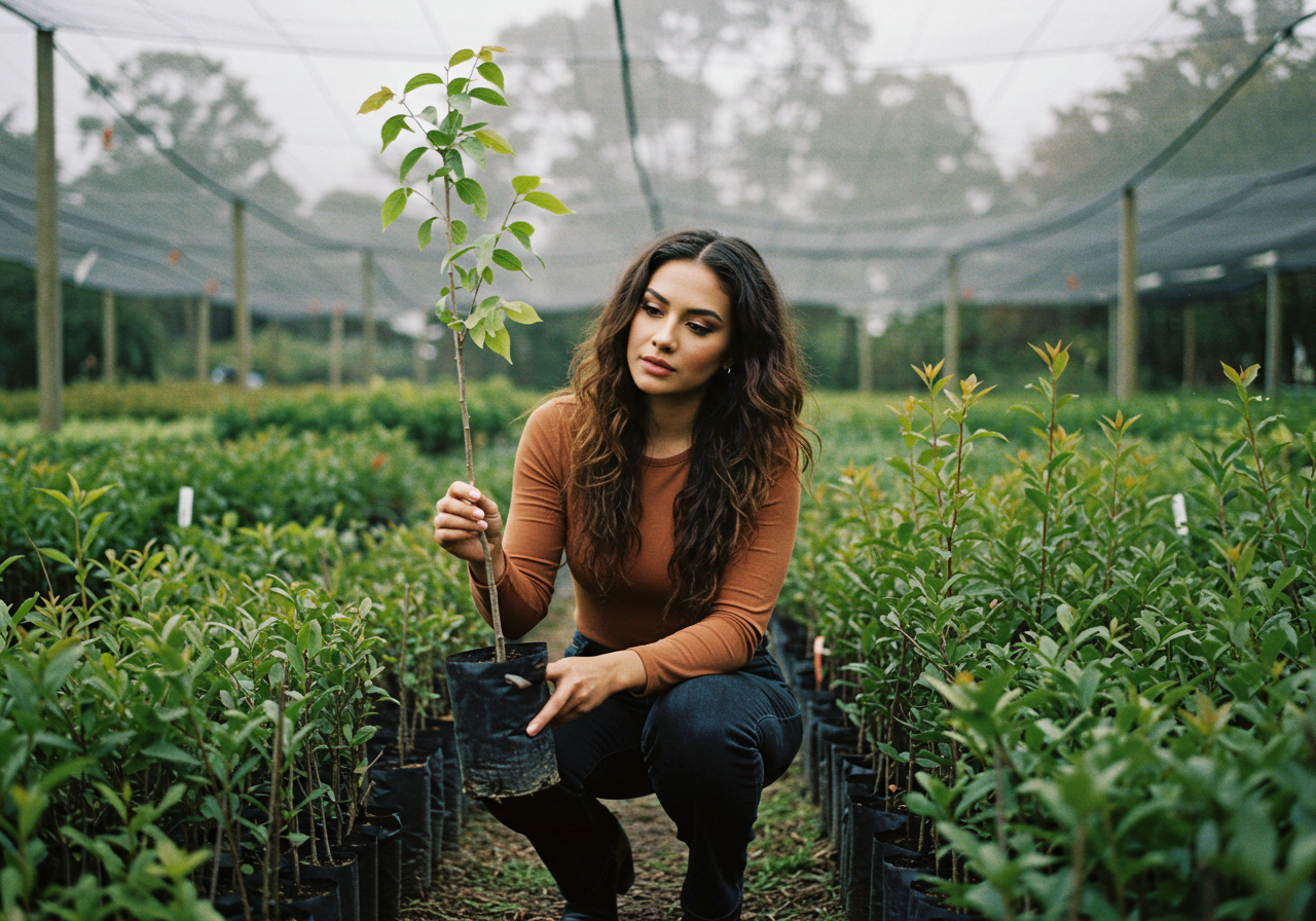 Fidanlıkta doğru fidanı seçmek, ağaç nasıl dikilir sorusunun ilk adımıdır.