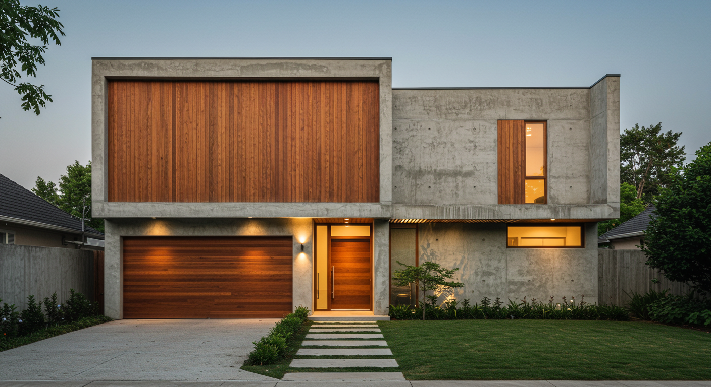 Etkileyici bir cephe tasarımını içeren Villa Plan DWG İndir çizimi.